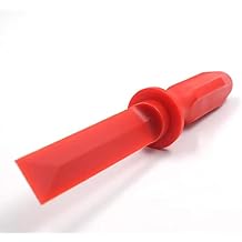 CKAuto Non-Marring Super Grip Plastic Chisel Scraper, Wheel Weight Remover,Red