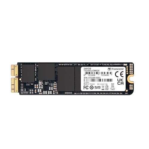 Transcend 240GB JetDrive 820 PCIe Gen3 x2 Solid State Drive TS240GJDM820