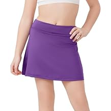 DANI CHINS Girls 2 in 1 Athletic Skirts with Lining Shorts High Waist Tennis Sports Performance Skorts