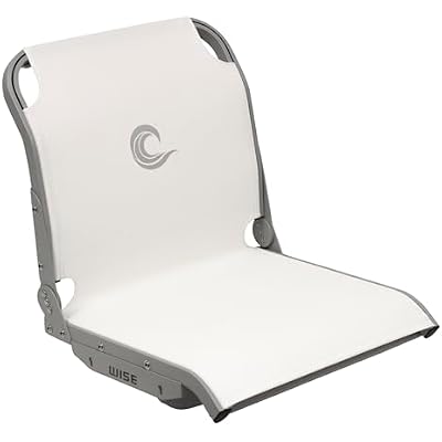Wise 3374-784 AeroX Cool-Ride Mesh Mid Back Boat Seat - WhiteSilver Frame