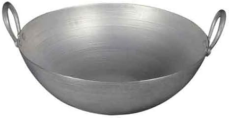 Aluminium Regular Karahi Cooking Kadai Cooking Wok Capacity 1.000 Litre
