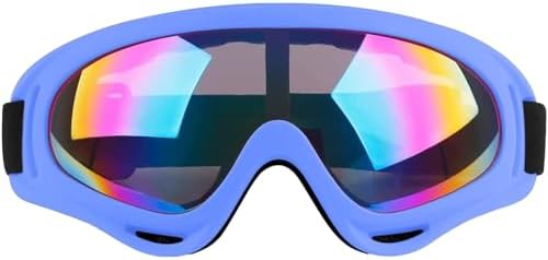 Ski Goggles Snowboard Goggles for Men Women Kids Cycling Motorcycle Snowmobile UV Protection Goggles Winter Snow Sports Glasses for Youth Adult Teens Boys & Girls Blue