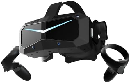 Pimax Crystal Super VR Headset,57PPD & 3840x3840 Resolution per Eye,Ultra-Sharp Image,106 Wide Field of View, Ideal for Flight simulators & VR Games