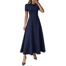 KIRUNDO Wedding Guest Dresses for Women 2026 Spring Summer Short Sleeve Pleated Long Flowy A Line Formal Maxi Dress Pockets