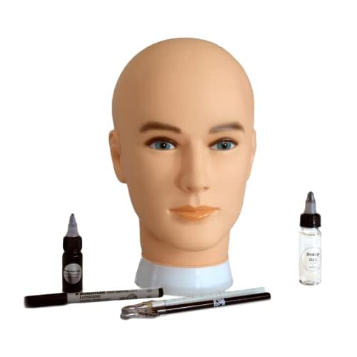 Practice head for smp scalp micropigmentation by DermiMatch