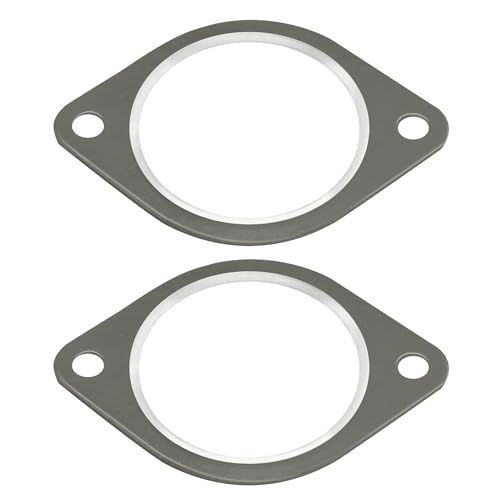 2pcs Car Exhaust Pipe Flange Gasket Seal Compatible with BMW N54 Engine Replace# 18307553603 18307589343