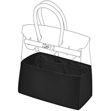 DGAZ Silk Purse Organizer Insert For Hermes Hac 28/32/40/45/50 Bags, Luxury Handbag & Tote Organizer, Simplicity bag organizer(Black,Hac50)