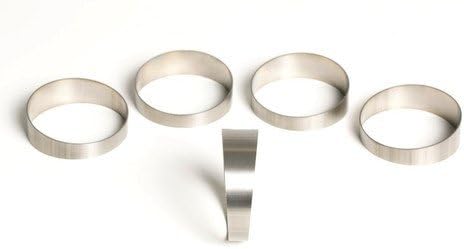 Ticon Industries - Titanium 5 Pie Cut 4.5/4.5 Degree 1D Tight Radius 1mm/.039 wall - 5 Pieces (45 total) - 109-12701-0013