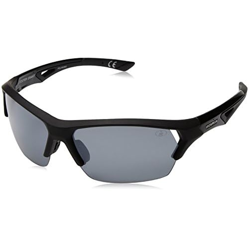 IRONMAN Mens Excursion Sunglasses Wrap, Black, 63 mm