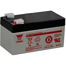 Yuasa NP1.2-12 12V/1.2AH Sealed Lead Acid Battery with F1 Terminal