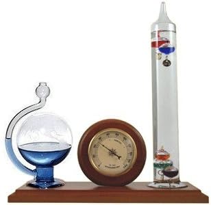 Ambient Weather WS-YG501 Galileo Thermometer, Hygrometer & Glass Barometer