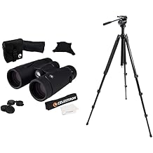 Celestron TrailSeeker 8x42 Binoculars + Celestron 82050 TrailSeeker Tripod (Black)
