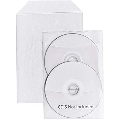 50 Clear CPP Plastic DVD Sleeves with Flap for 14mm DVD Box Awork & 2 disc Non-Woven sleeves By StarTechDeals