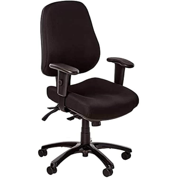 Eurotech Seating 247 Swivel Black Chair, Dove Black