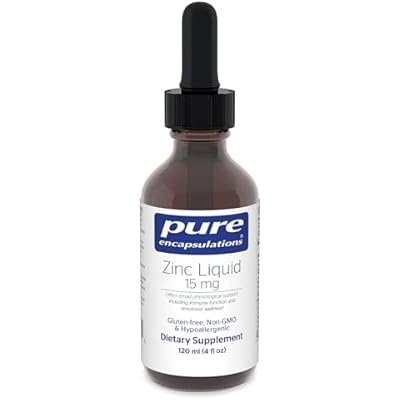 Pure Encapsulations Zinc Liquid 15 mg | Zinc Gluconate Hypoallergenic Supplement for Immune Support | 4 fl. oz.
