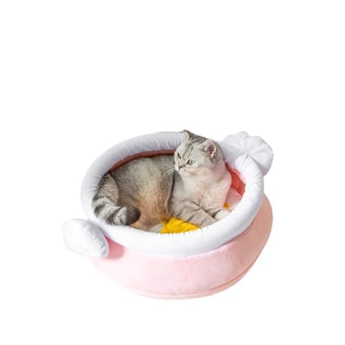 Cat Nest Honey Pot Magic Shape Cat Sofa Bed Cute and Comfortable Pet Cat Nest Warm Large Space Soft Pet Bed Suitable for Small Cats and Dogs Magic Wand