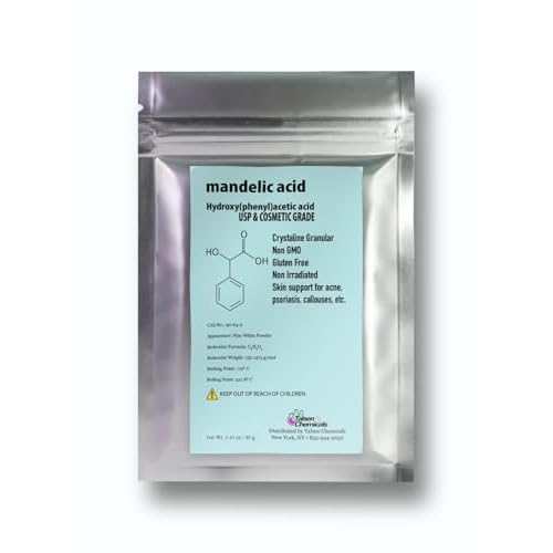 Mandelic Acid Powder, DIY Cosmetic Grade For Mandelic Acid Serum, PeelMask or add to Cream, Moisturizer 1.41 Ounce  40 Gram