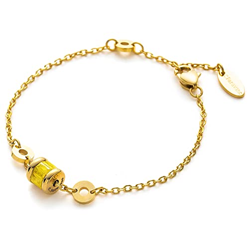 C.Paravano Bracelet for Women 18k Gold Plated Jewelry for Women Gold Plated Bracelets for Women Charm Bracelets Bracelets for Best Friends Adjustable Bracelets Boho Bracelets