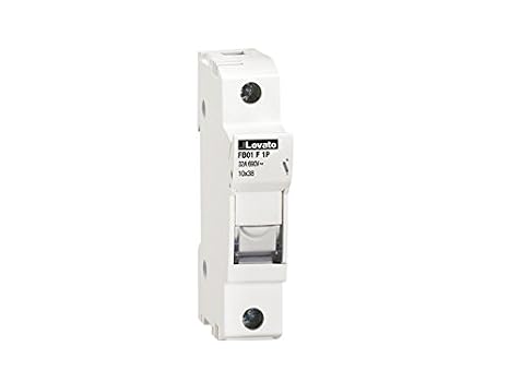 Lovato Electric FB01F1P Fuse Holder Ul Recognized and CSA Certified, for 10X38Mm Fuses. 32A Rated Current At 690Vac, 1P. Without Status Indicator. 1 Module