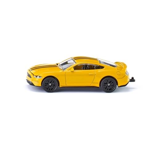Siku Ford Mustang GT 1526 | Diecast Metal & Plastic Toy Vehicle Replica | Yellow Color | V8 Engine, Sporiting Rims, Legendary Muscle Car | Collectible Blister Series