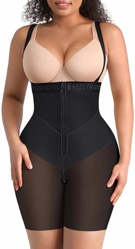 FeelinGirl Strapless Shapewear for Women Tummy Control Plus Size Butt Lifting Panties Postpartum Body Shaper