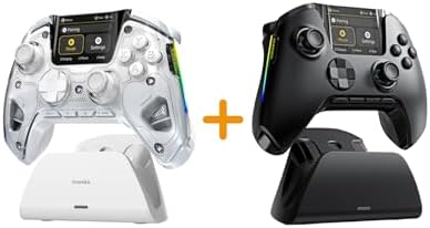 MANBA One Wireless Gaming Controller 2 Packs (Black + White)