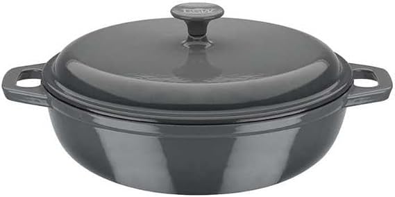 GSW Stahlwaren GmbH Stew Pot, Grey, 30 x 9 cm, 4.5, Cast Iron