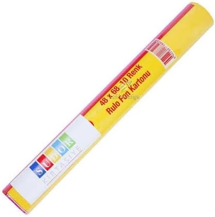 Subor Fon Kartonu 10 Renk 50x70 cm Poşet İçinde