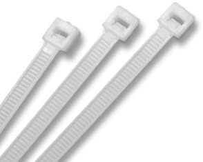 1000 PCS/Pack 4" Inch 4 White Network Cable Cord Wire Tie Ties Strap 25 Lbs Zip Nylon