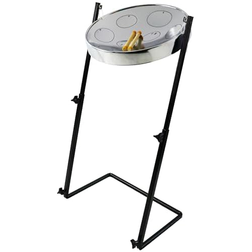 Jumbie Jam Steel Drum Ready-To-Play-Kit Chrome Finish with Metal Z-Floor Stand
