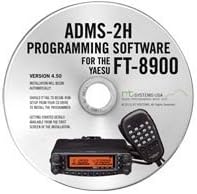 Yaesu ADMS-2H Programming Software on CD with USB Computer Interface Cable for FT-8900R by RT Systems