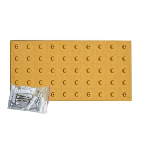 Sandbaggy ADA Warning Pads ADA Compliant - Truncated Domes - Surface Mount Installation - UV Protected 1, Yellow, 1 x 2