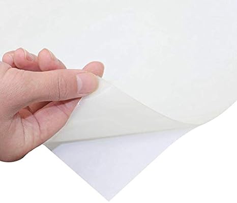 Soft Silicone Rubber Sheet White,50 A Durometer, High Temp,Adhesive Back 12 x12 inch, 1mm Thickness