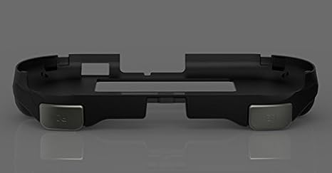 New Matte Non-Slip Hand Grip Handle Joypad Stand Case Holder with L2 R2 Trigger Button for PSV 2000 PS VITA 2000 Game Console-Black.