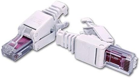 CyberTech RJ45 CAT6 5e Tool-Less Modular Connectors Plugs