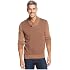 Geoffrey Beene Mens Diamond-Print Pullover Sweater, Brown, Big & Tall, Large