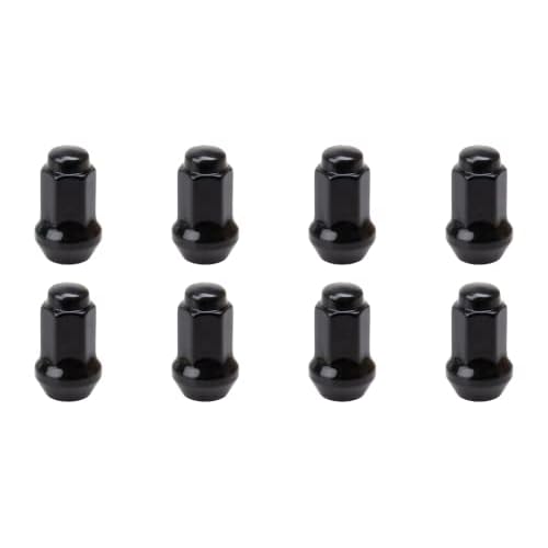 8 Pack Tusk Tapered Lug Nut 10mm x 1.25mm Thread Pitch w14mm Head Black for Suzuki King Quad 750AXi Power Steering SE Camo 2022