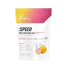 Infinit Nutrition Speed High Intensity Fuel Caffeine Boost All-in-one 230 Calories Per Serving Sport Hydration Drink Mix No Gels or Salt Pills, Carbs, Electrolytes, Gluten Free, Vegan Pink Lemonade