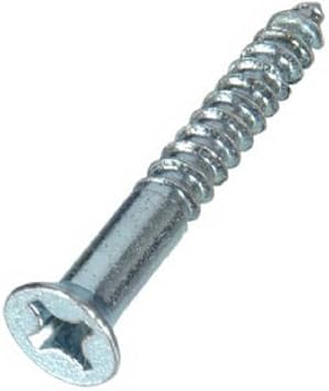 40165 No.12 x 2.5 in. Phillips Flat Head Zinc Wood Screw, 100 Pack