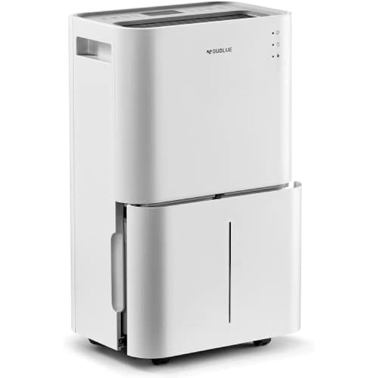 4500 Sq. Ft Dehumidifier for Basements, Home and Large Room with Auto or Manual Drainage | 40db Industry Leading Noise Reducing | Integrated Air Filters, 3 Operation Modes and 24 hr Timer