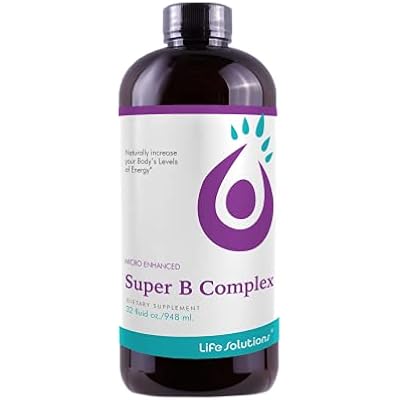 Life Solutions Liquid Super B Complex -32oz Naturally Increase Your Bodys Levels of Energy