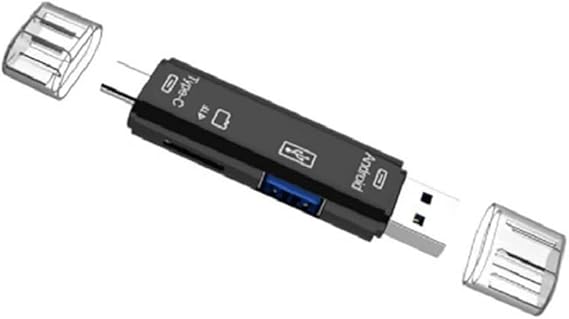 Alfais 5068 OTG 3 in 1 Type-C ve Micro Usb TF Çevirici Dönüştürücü Kart Okuyucu