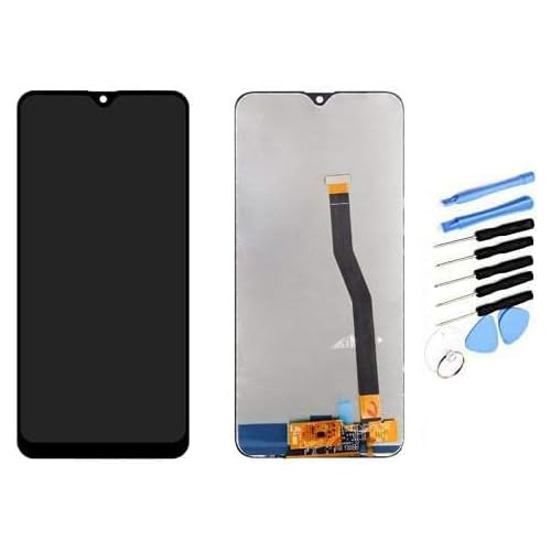 for Galaxy M20 SM-M205 M205F Repair Replacement Front Panel LCD Touch Panel LCD Panel with Windshield Digitizer Repair Tool Kit Black