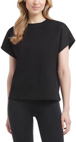 Danskin Women's Short Sleeve Crew Neck Luxe T-Shirt