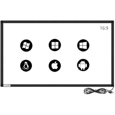 GreenTouch 60 inch Infrared Touch Overlay 10 Points IR Touch Frame with USB Interface Free-Drive Plug and Play...