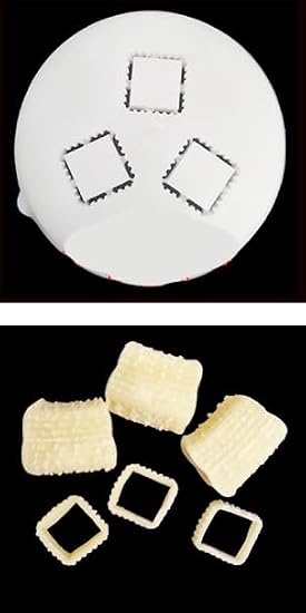 Square Shaped Quadretti Style Pasta Shape Disc, Fit for Philips Automatic Pasta Maker, Disc Compatible with Philips Electric Pasta Maker Attachment (Penne Quadrati Rigate 12-1.2mm)