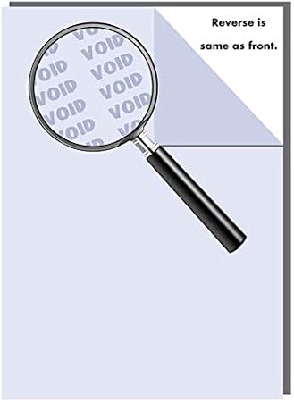 Laser Print Non-Prescription Security Paper (SGP-26), with Hidden "Void" Pantograph (Both Sides), Bond Blue 24-lb, 8.5" x 11", Four Packs (500 Sets Per Pack) - 2,000 Sheets