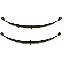 LIBRA Trailer Leaf Spring 4 Leaf Double Eye 2500lbs Cap for 5000lbs Axle -Set 2
