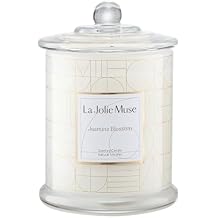 LA JOLIE MUSE Jasmine Candle, Mothers Day Gifts Candles for Women with Gift Box, Scented Candles for Home Scented, Luxury White Natural Soy Candle, 70 Hours 10 oz