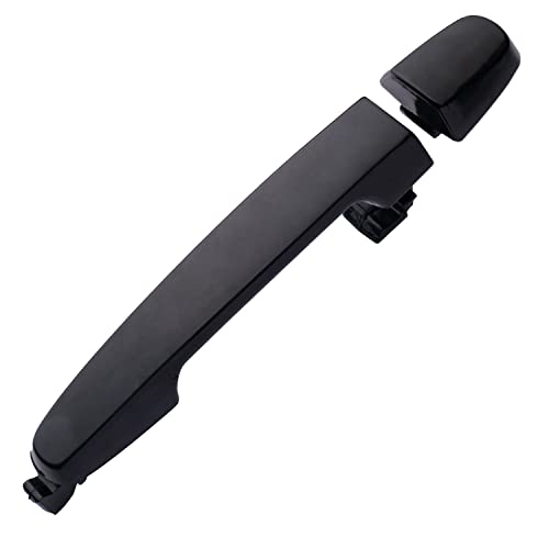 Rear Driver & Passenger Side Door Handle for 03-13 Toyota Corolla, RAV4Highlander, Pontiac Vibe, 02-06 Camry, Without Keyhole, Black